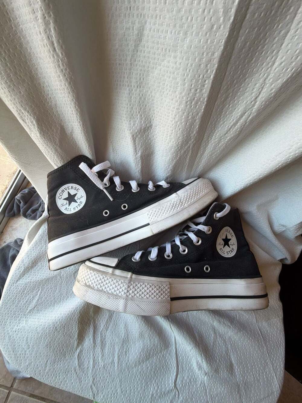Converse Chuck Taylor All Star Platform High Top Black Size 7.5